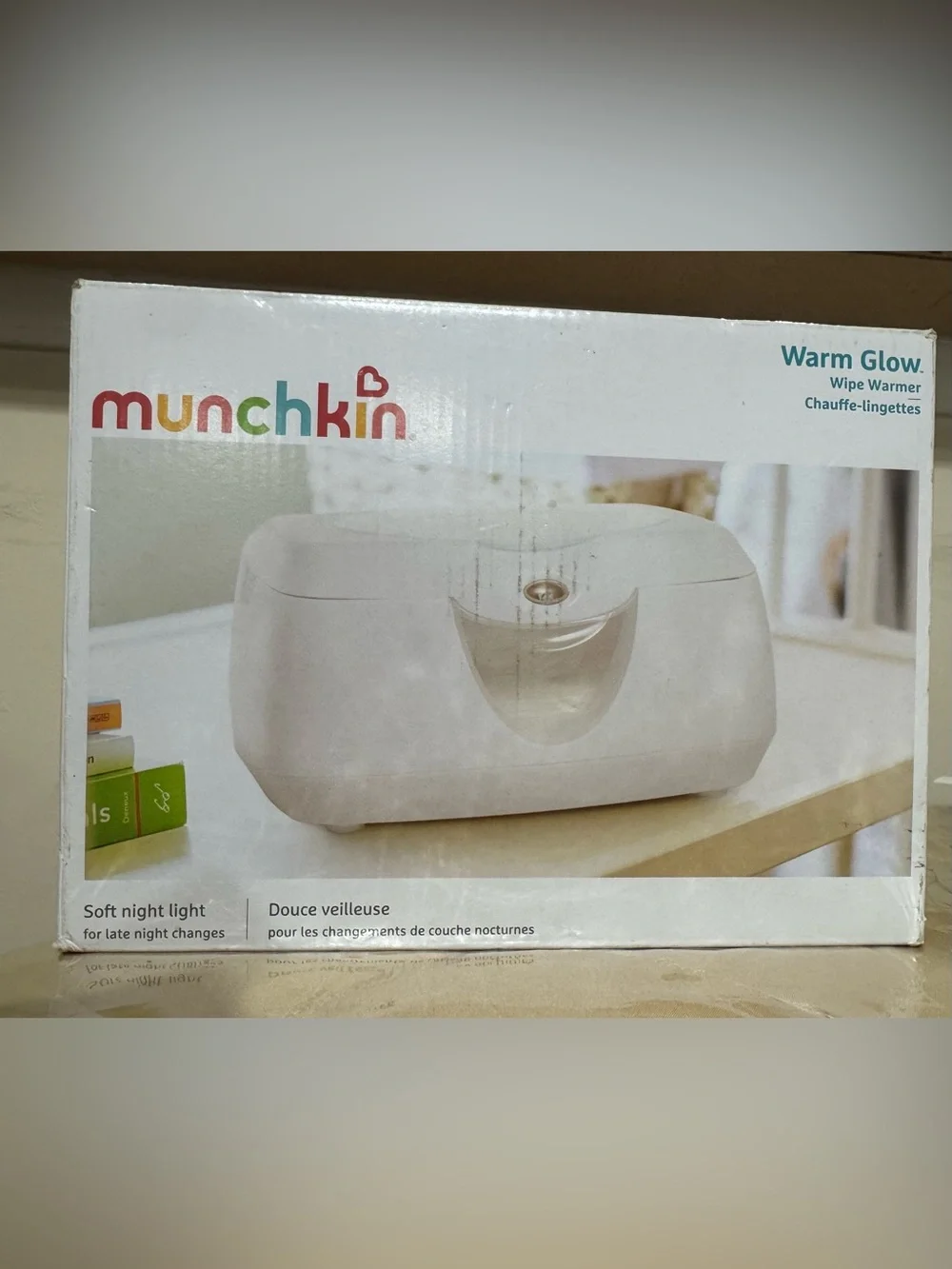 Munchkin Warm Glow Wipe Warmer Electric Baby Wipes Dispenser with Night Light